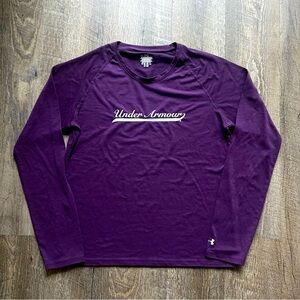 under armor women’s long sleeve purple top medium